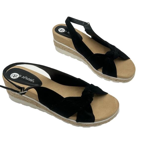 NEW - EASY STREET women's comfy wedges platform man made upper - SIZE 11 - Picture 10 of 10